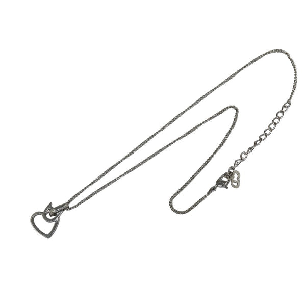 ディオール ハート ネックレス シルバー メタル レディース Dior 【中古】