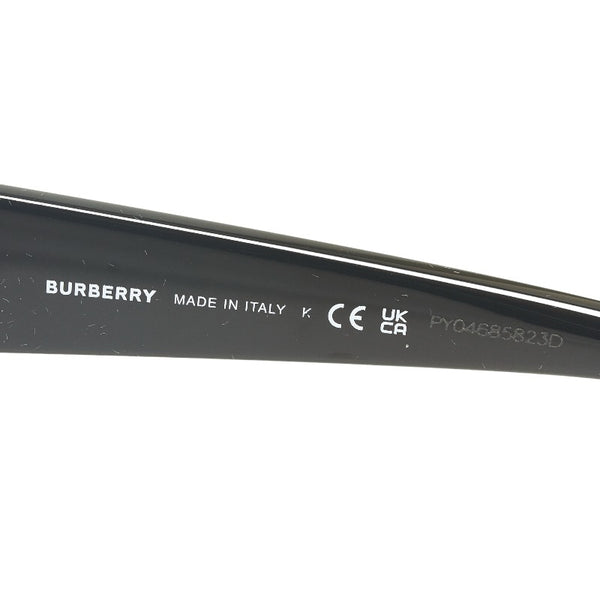 バーバリー ロゴレンズ Dフレーム サングラス ブラウン ブラック プラスチック メンズ BURBERRY 【中古】