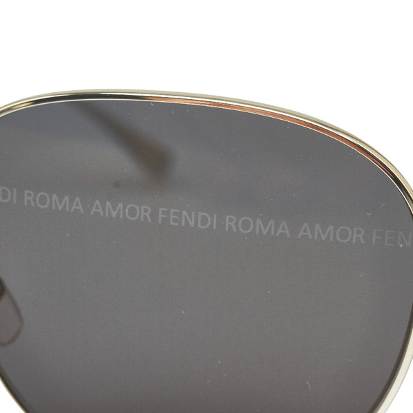 フェンディ サングラス FF0379 ブラック シルバー プラスチック メタル レディース FENDI 【中古】