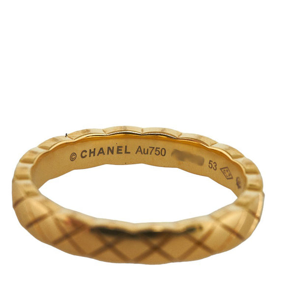 シャネル ココクラッシュ ミニ リング 指輪 K18YG イエローゴールド レディース CHANEL 【中古】