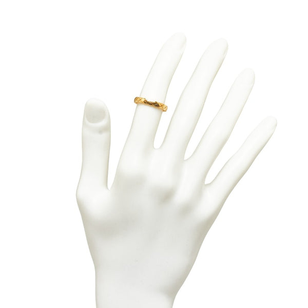 シャネル ココクラッシュ ミニ リング 指輪 K18YG イエローゴールド レディース CHANEL 【中古】