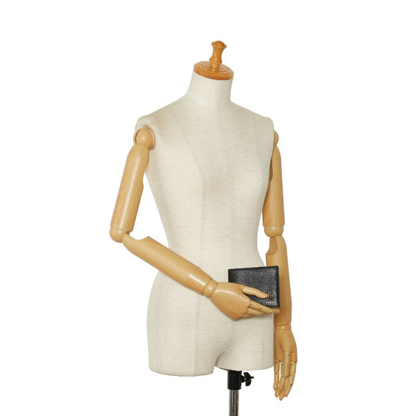 グッチ 蜂 ビー Bee 二つ折り財布 523666 ブラック レザー メンズ GUCCI 【中古】