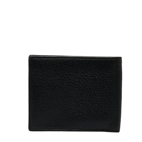 グッチ 蜂 ビー Bee 二つ折り財布 523666 ブラック レザー メンズ GUCCI 【中古】