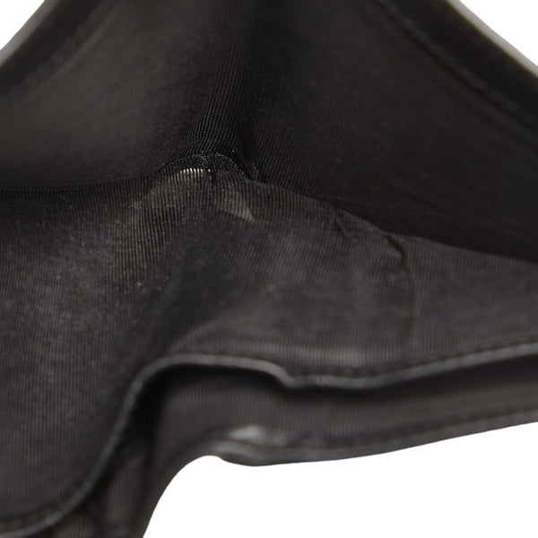 グッチ 蜂 ビー Bee 二つ折り財布 523666 ブラック レザー メンズ GUCCI 【中古】