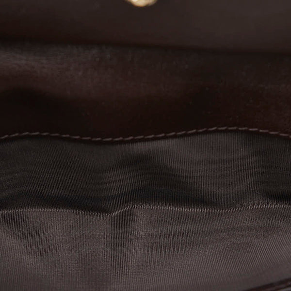 グッチ グッチシマ 長財布 三つ折り財布 257012 ブラウン レザー レディース GUCCI 【中古】