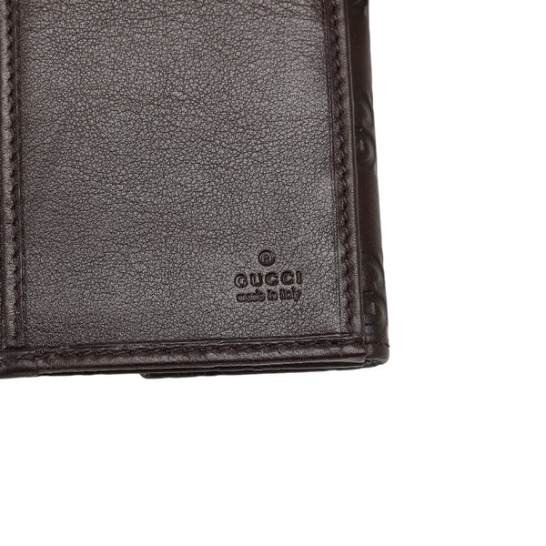 グッチ グッチシマ 長財布 三つ折り財布 257012 ブラウン レザー レディース GUCCI 【中古】