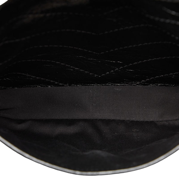 サンローランパリ ニキ ミディアム チェーン ショルダーバッグ ブラック ヴィンテージレザー レディース SAINT LAURENT PARIS 【中古】