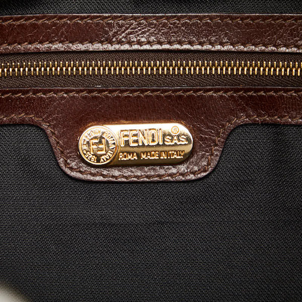フェンディ マンマバケット ゴールド金具 ワンショルダーバッグ 26425 ブラウン レザー スエード レディース FENDI 【中古】