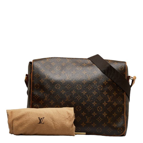 ルイ ヴィトン モノグラム アベス 斜め掛け ショルダーバッグ M45257 ブラウン PVC レザー レディース LOUIS VUITTON 【中古】