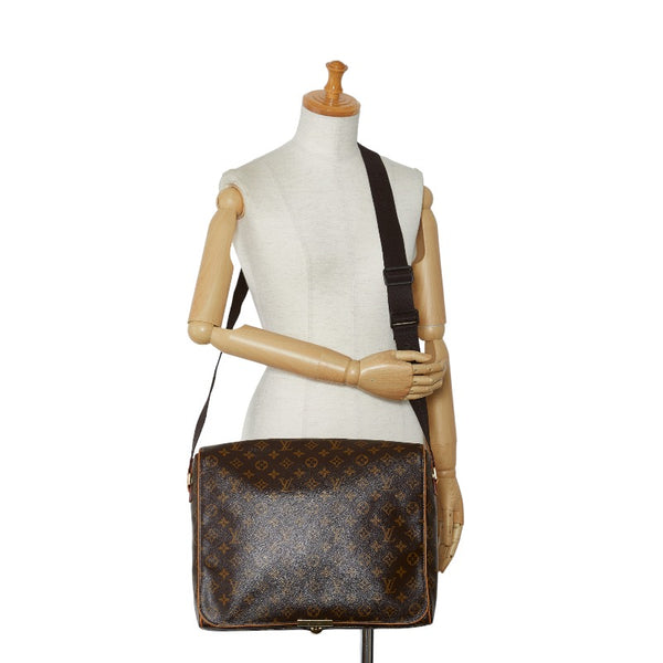 ルイ ヴィトン モノグラム アベス 斜め掛け ショルダーバッグ M45257 ブラウン PVC レザー レディース LOUIS VUITTON 【中古】