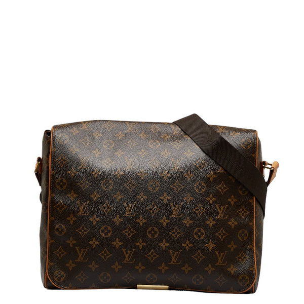 ルイ ヴィトン モノグラム アベス 斜め掛け ショルダーバッグ M45257 ブラウン PVC レザー レディース LOUIS VUITTON 【中古】