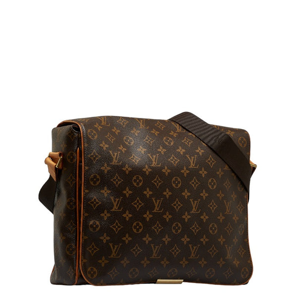 ルイ ヴィトン モノグラム アベス 斜め掛け ショルダーバッグ M45257 ブラウン PVC レザー レディース LOUIS VUITTON 【中古】