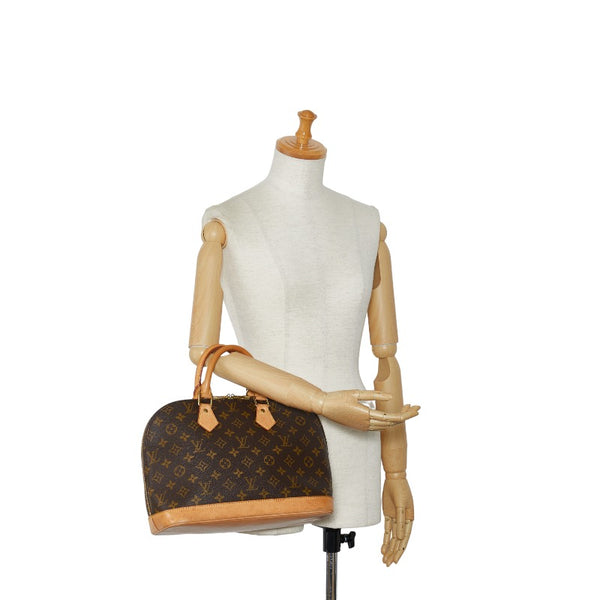 ルイ ヴィトン モノグラム アルマPM ハンドバッグ M53151 ブラウン PVC レザー レディース LOUIS VUITTON 【中古】