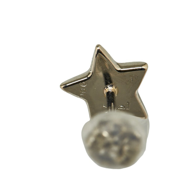 イヴ サンローラン シルバー Pt900 プラチナ ダイヤ0.12ct スター スタッド ピアス レディース YVES SAINT LAURENT 【中古】