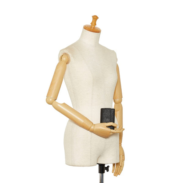 グッチ GGマーモント アンティークゴールド金具 6連 キーケース 435305 ブラック レザー レディース GUCCI 【中古】