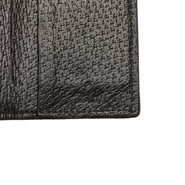 グッチ GGマーモント アンティークゴールド金具 6連 キーケース 435305 ブラック レザー レディース GUCCI 【中古】