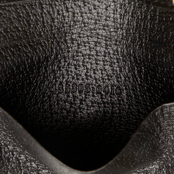 グッチ GGマーモント アンティークゴールド金具 6連 キーケース 435305 ブラック レザー レディース GUCCI 【中古】