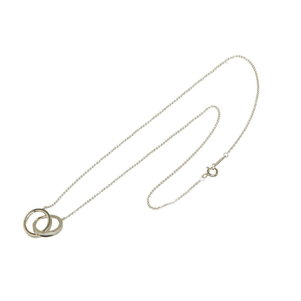 ティファニー インターロッキング サークル 1837 ネックレス SV925 シルバー レディース TIFFANY&Co. 【中古】