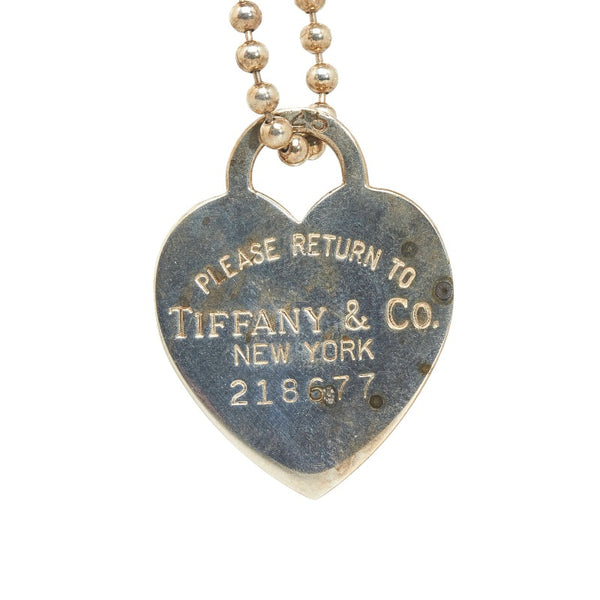ティファニー リターントゥ ハート タグ ネックレス シルバー SV925 シルバー レディース TIFFANY&Co. 【中古】