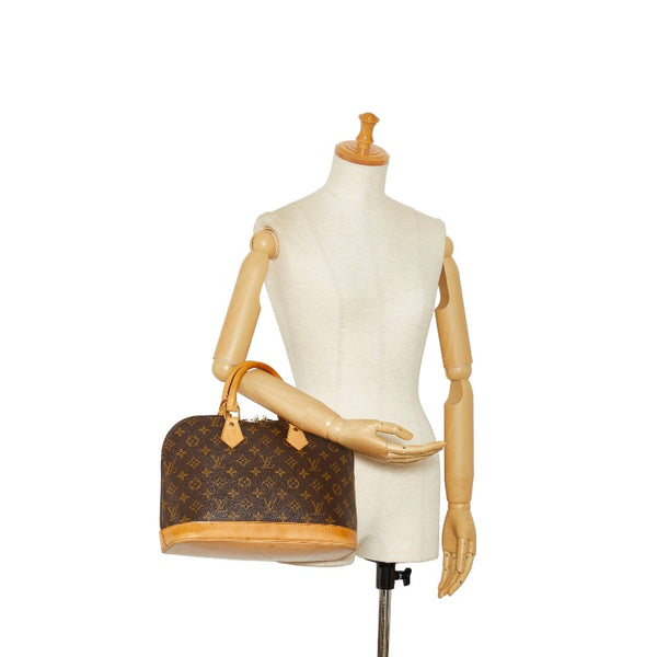 ルイ ヴィトン モノグラム アルマPM ハンドバッグ M51130 ブラウン PVC レザー レディース LOUIS VUITTON 【中古】