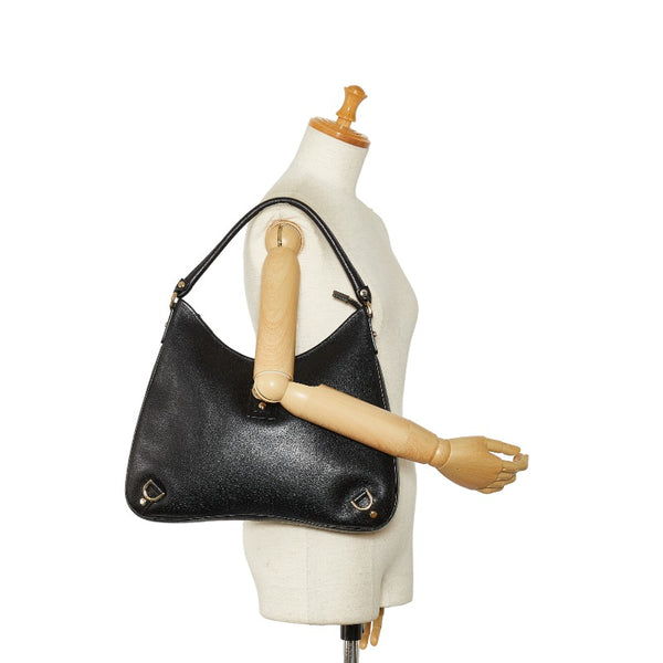 グッチ アビー ワンショルダーバッグ 130737 ブラック レザー レディース GUCCI 【中古】