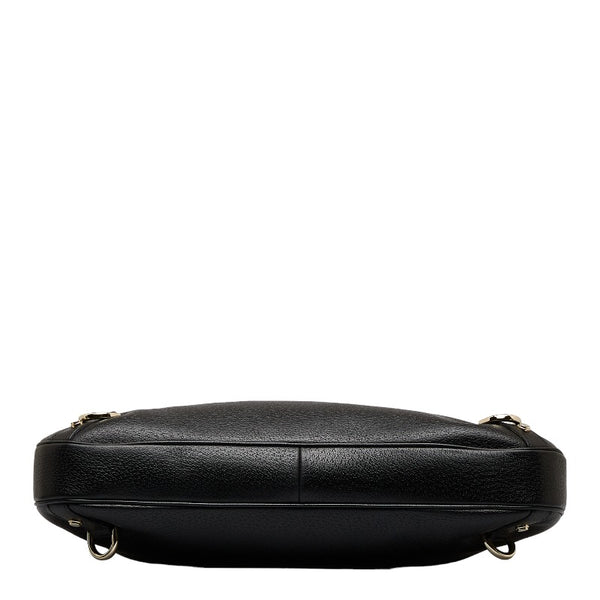 グッチ アビー ワンショルダーバッグ 130737 ブラック レザー レディース GUCCI 【中古】