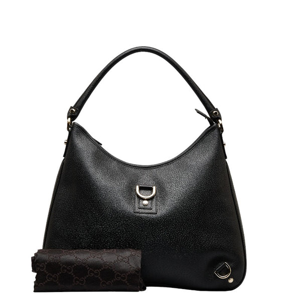 グッチ アビー ワンショルダーバッグ 130737 ブラック レザー レディース GUCCI 【中古】