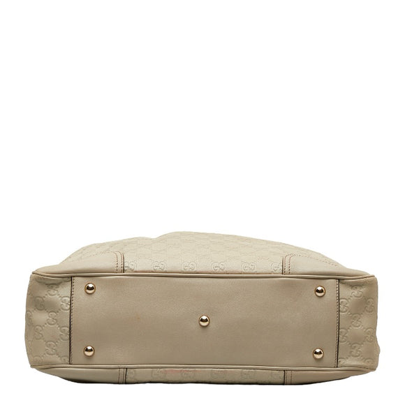 グッチ グッチシマ プリンシー ショルダーバッグ トートバッグ 163805 ベージュ キャンバス レザー レディース GUCCI 【中古】