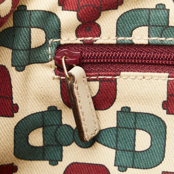 グッチ グッチシマ プリンシー ショルダーバッグ トートバッグ 163805 ベージュ キャンバス レザー レディース GUCCI 【中古】