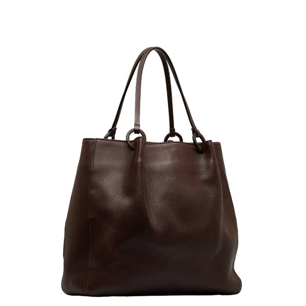 グッチ トートバッグ ショルダーバッグ 101920 ブラウン レザー レディース GUCCI 【中古】