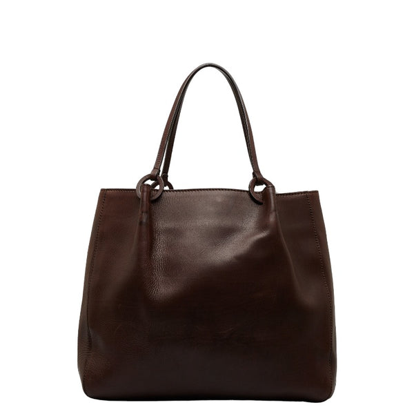 グッチ トートバッグ ショルダーバッグ 101920 ブラウン レザー レディース GUCCI 【中古】