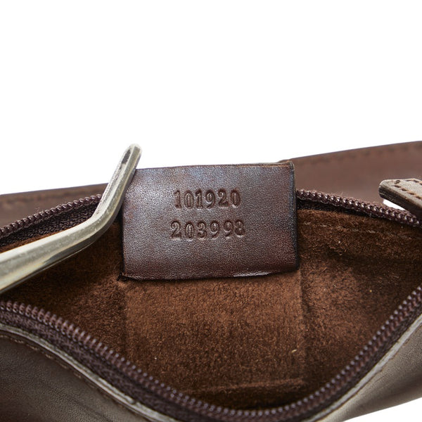 グッチ トートバッグ ショルダーバッグ 101920 ブラウン レザー レディース GUCCI 【中古】