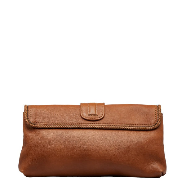 グッチ マラケシュ Gチャームフリンジ クラッチバッグ セカンドバッグ 257030 ベージュ レザー レディース GUCCI 【中古】