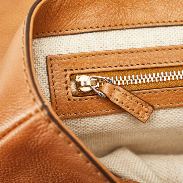 グッチ マラケシュ Gチャームフリンジ クラッチバッグ セカンドバッグ 257030 ベージュ レザー レディース GUCCI 【中古】