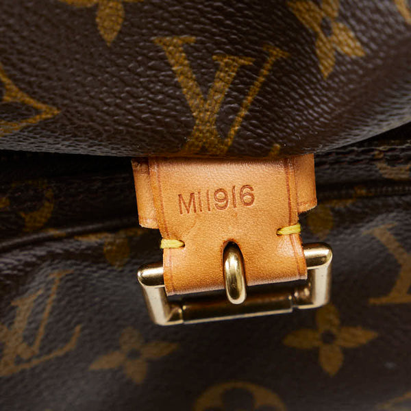 ルイ ヴィトン モノグラム モンスリGM リュック バックパック M51135 ブラウン PVC レザー レディース LOUIS VUITTON 【中古】