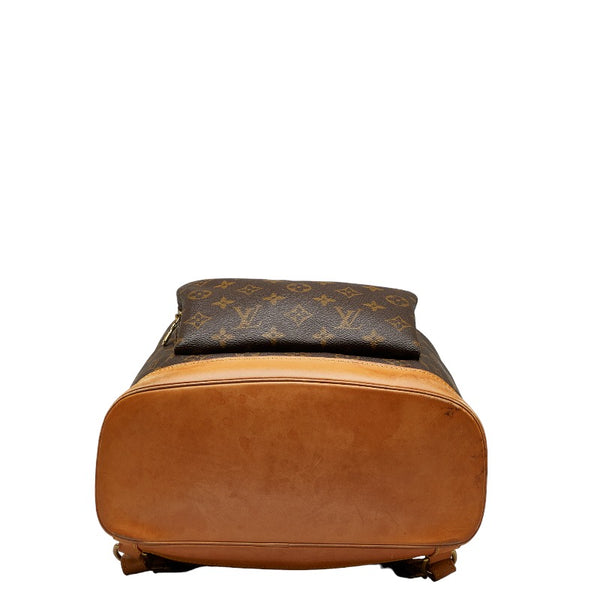 ルイ ヴィトン モノグラム モンスリGM リュック バックパック M51135 ブラウン PVC レザー レディース LOUIS VUITTON 【中古】
