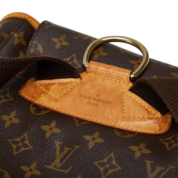 ルイ ヴィトン モノグラム モンスリGM リュック バックパック M51135 ブラウン PVC レザー レディース LOUIS VUITTON 【中古】