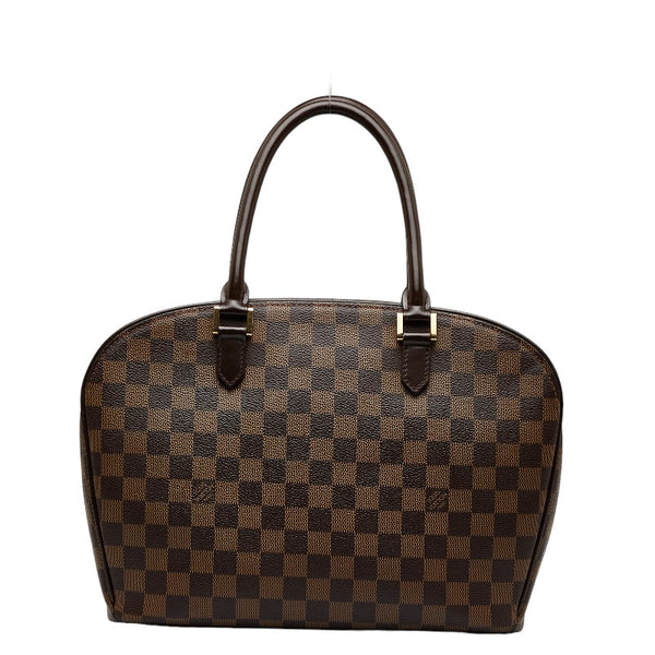 ルイ ヴィトン ダミエ サリア オリゾンタル ハンドバッグ N51282 ブラウン PVC レザー レディース LOUIS VUITTON 【中古】