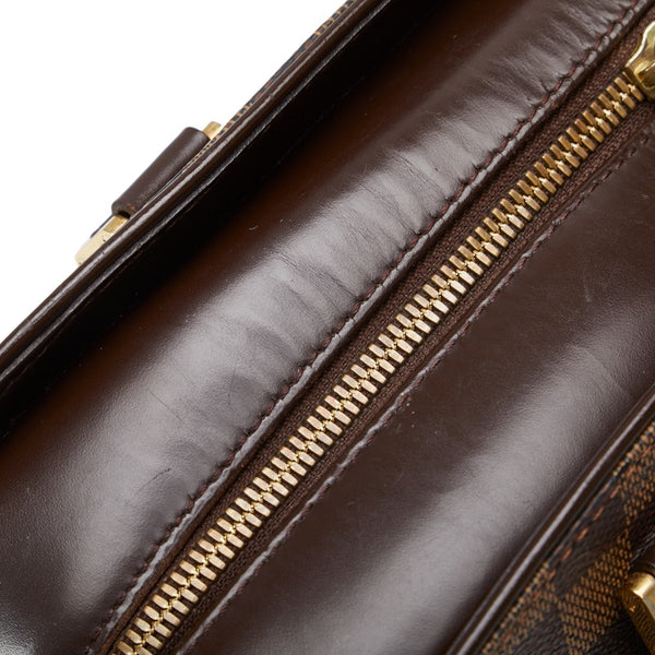 ルイ ヴィトン ダミエ サリア オリゾンタル ハンドバッグ N51282 ブラウン PVC レザー レディース LOUIS VUITTON 【中古】