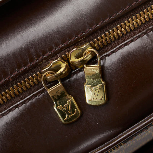 ルイ ヴィトン ダミエ サリア オリゾンタル ハンドバッグ N51282 ブラウン PVC レザー レディース LOUIS VUITTON 【中古】