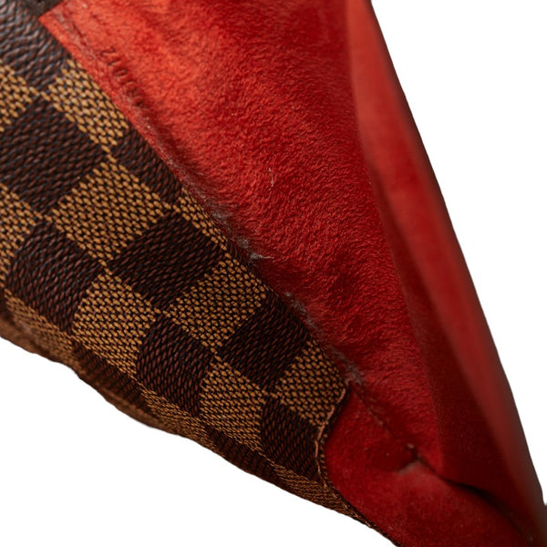 ルイ ヴィトン ダミエ サリア オリゾンタル ハンドバッグ N51282 ブラウン PVC レザー レディース LOUIS VUITTON 【中古】