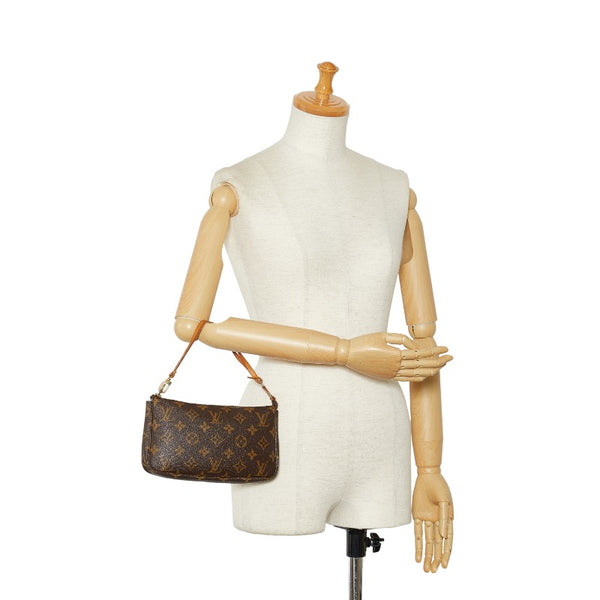 ルイ ヴィトン モノグラム ポシェット アクセソワール ショルダーバッグ M51980 ブラウン PVC レザー レディース LOUIS VUITTON 【中古】