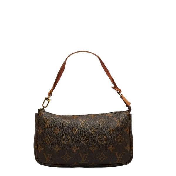 ルイ ヴィトン モノグラム ポシェット アクセソワール ショルダーバッグ M51980 ブラウン PVC レザー レディース LOUIS VUITTON 【中古】