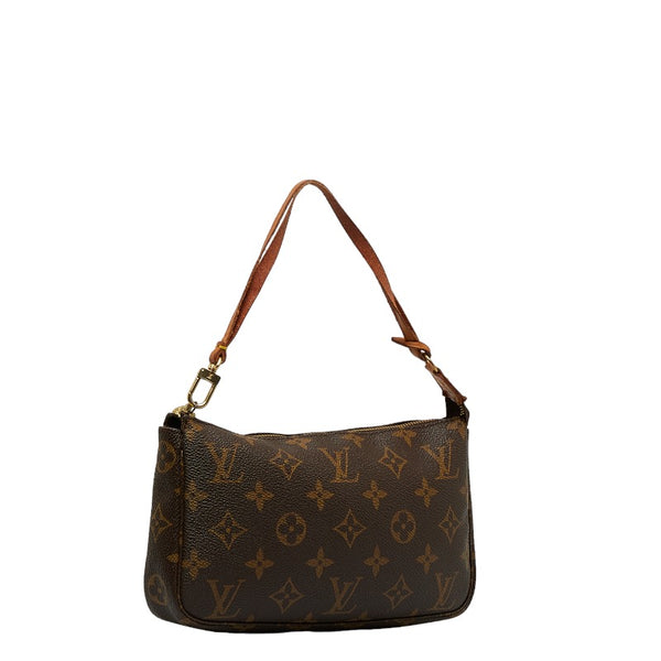 ルイ ヴィトン モノグラム ポシェット アクセソワール ショルダーバッグ M51980 ブラウン PVC レザー レディース LOUIS VUITTON 【中古】