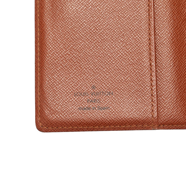 ルイ ヴィトン モノグラム アジェンダPM 手帳カバー R20005 ブラウン PVC レザー レディース LOUIS VUITTON 【中古】
