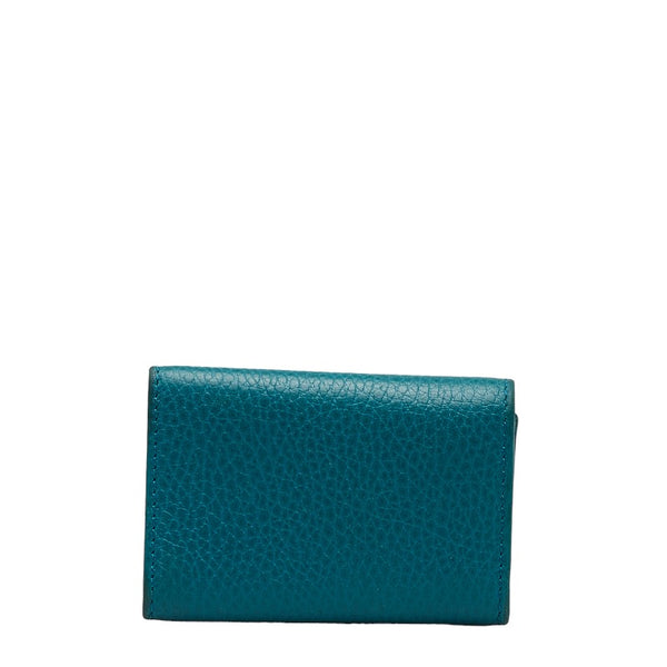 グッチ キーケース 354499 グリーン ブルー レザー レディース GUCCI 【中古】