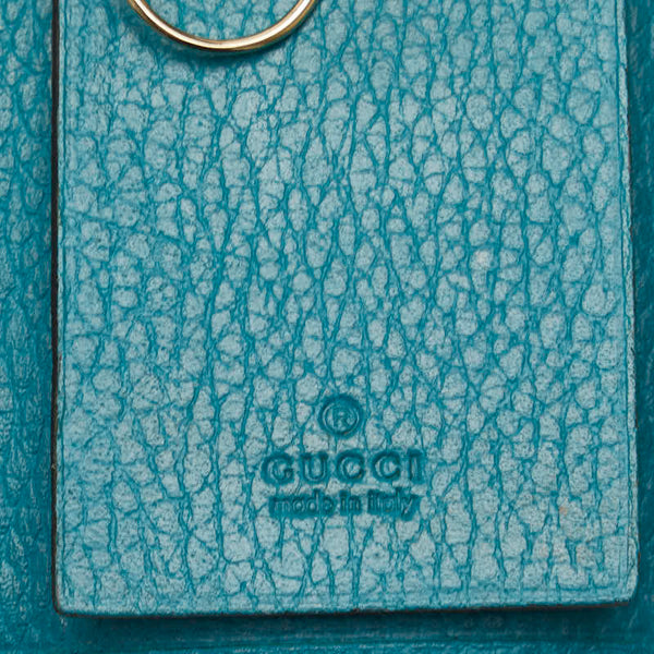 グッチ キーケース 354499 グリーン ブルー レザー レディース GUCCI 【中古】