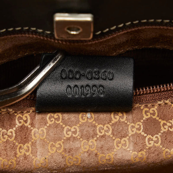 グッチ ハンドバッグ ミニ トートバッグ 000 0860 ブラック レザー レディース GUCCI 【中古】