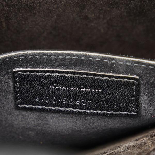 サンローラン モノグラム サンセット ミディアム チェーン ショルダーバッグ 442906 ブラック レザー レディース SAINT LAURENT 【中古】