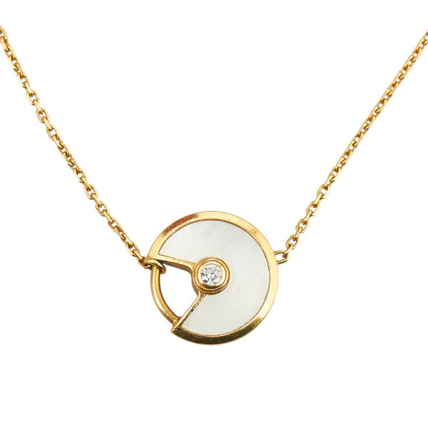 カルティエ アミュレット ドゥ カルティエ ブレスレット ゴールド ホワイト K18YG イエローゴールド レディース CARTIER 【中古】